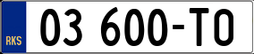 Trailer License Plate